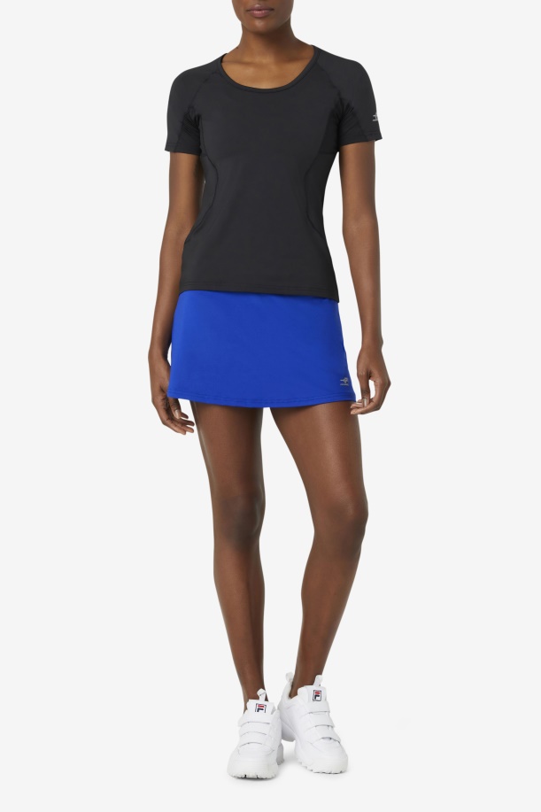 ατομικό μπλε Pickleball Flounce Skort Fila