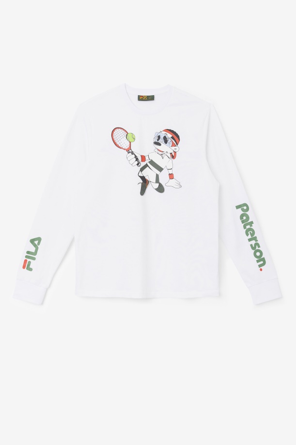 μακρυμάνικο μπλουζάκι Fila White Fila X Paterson