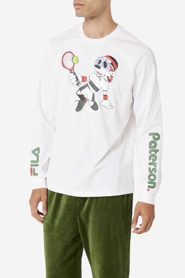μακρυμάνικο μπλουζάκι Fila White Fila X Paterson
