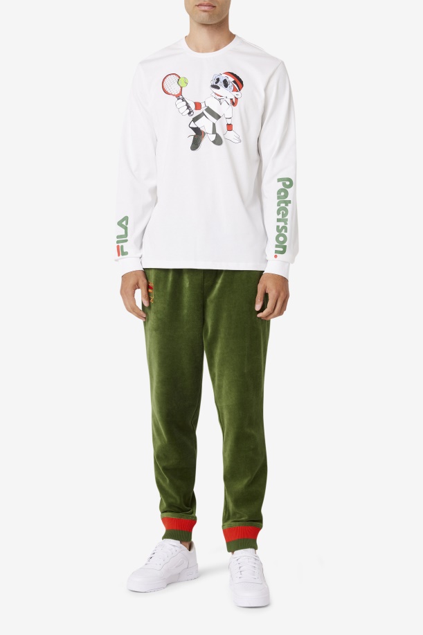 μακρυμάνικο μπλουζάκι Fila White Fila X Paterson