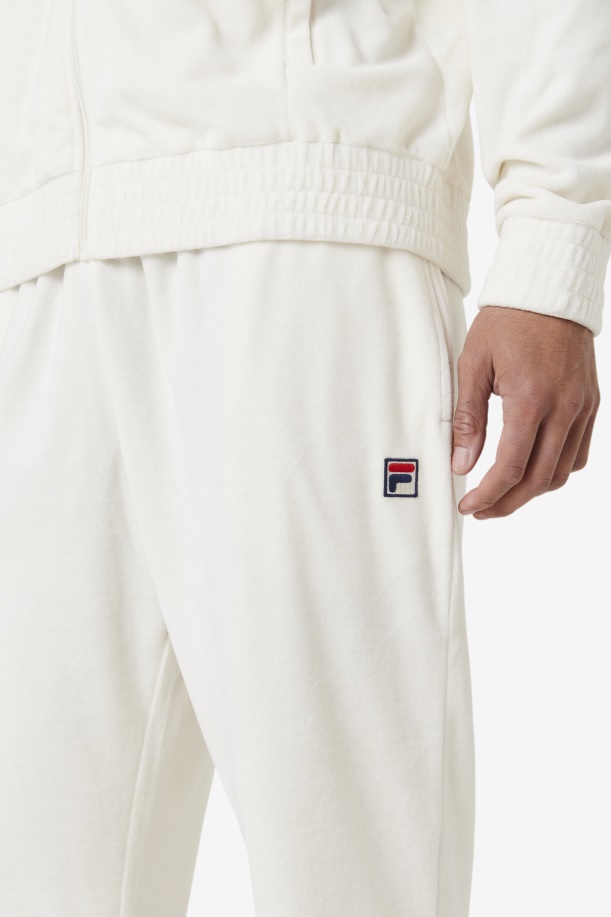 Fila O-fit βελούδινο παντελόνι γαρδένιας