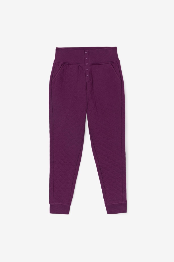 Finley ψηλό καπιτονέ Jogger τουρσί παντζάρι/κρόκο πέταλο Fila