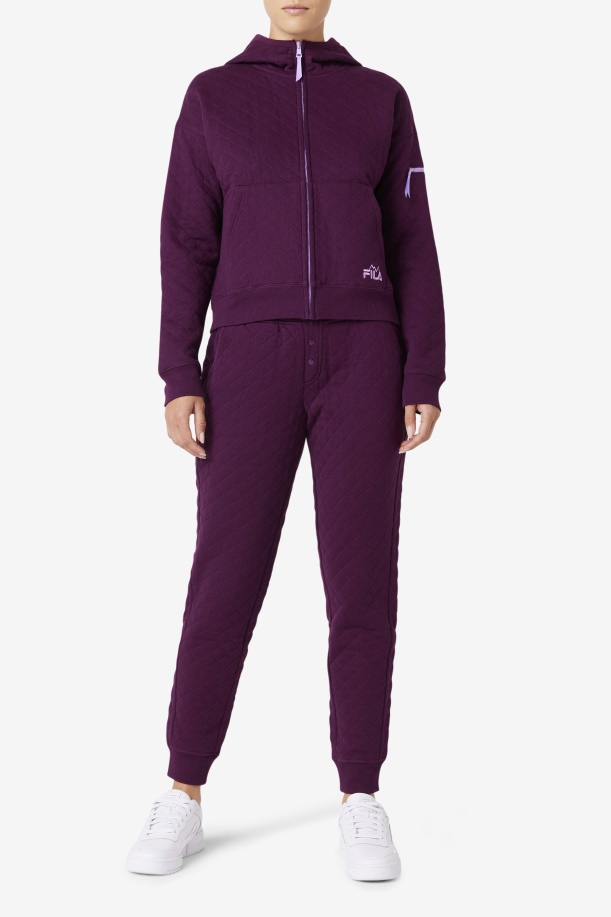 Finley ψηλό καπιτονέ Jogger τουρσί παντζάρι/κρόκο πέταλο Fila