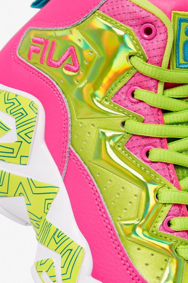 Fila Big Kids\' Mb νυχτερινό περπάτημα ροζ/λάιμ γροθιά/λευκό