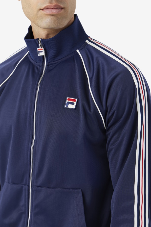 Fila Lavin σακάκι πίστας Navy/gret/κόκκινο