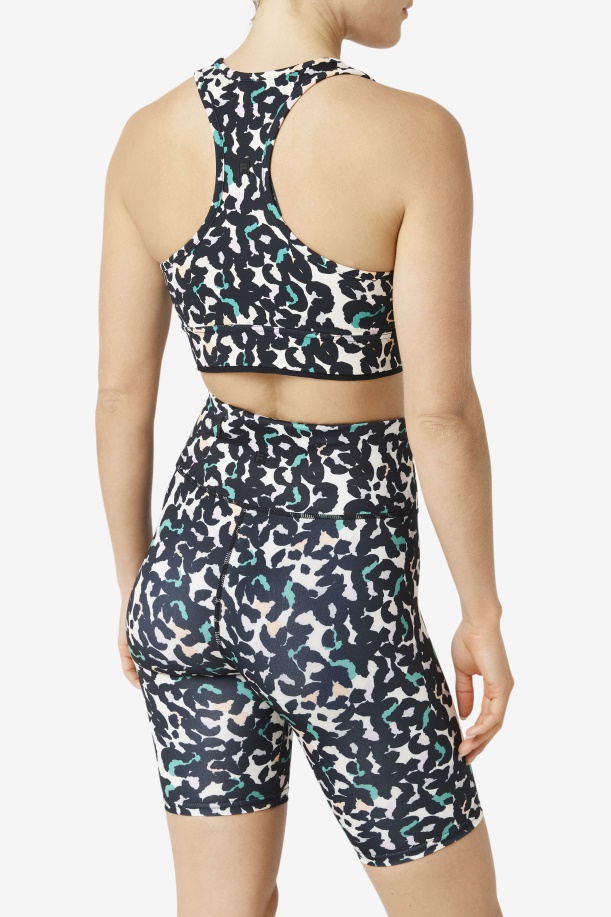 σουτιέν Uplift Racerback Top Fila μαύρο ζωάκι