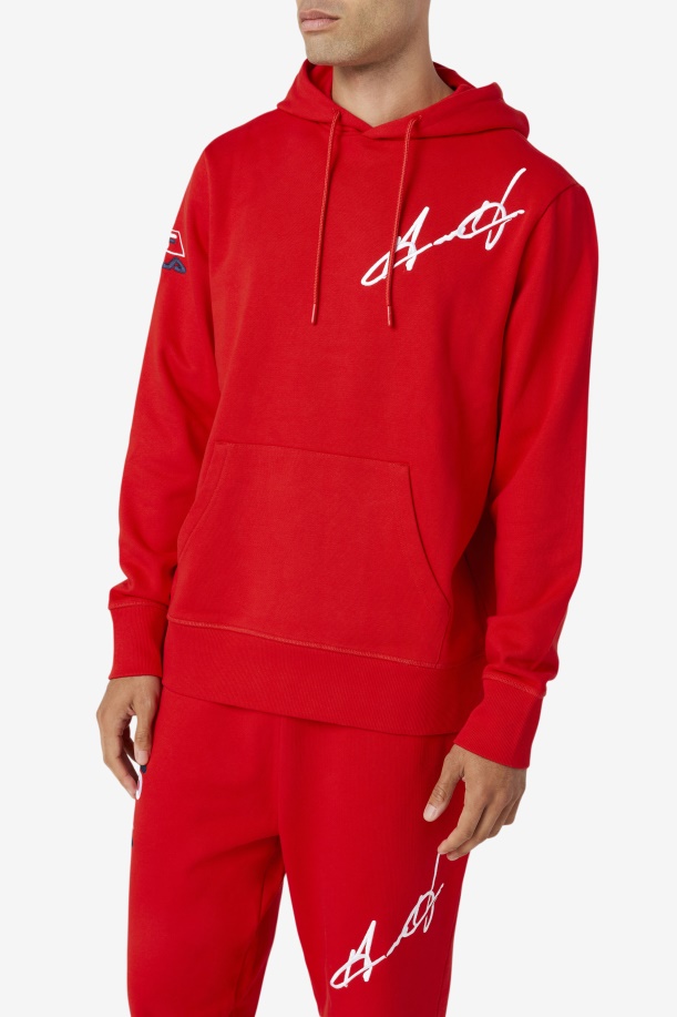 Fila Grant Hill Lazarus Hoodie κόκκινο