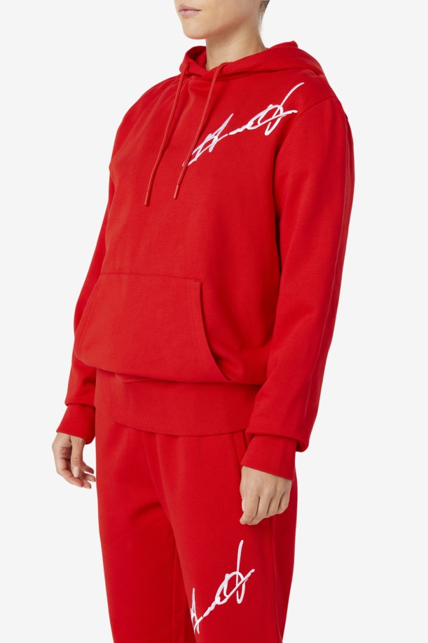 Fila Grant Hill Lazarus Hoodie κόκκινο