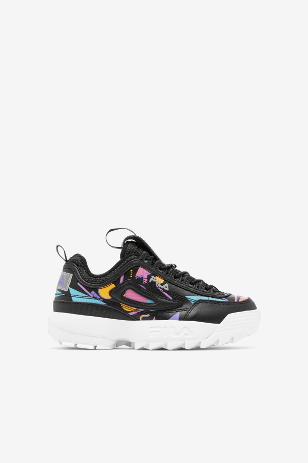 Fila Big Kids' Disruptor 2 Premium μαύρο/τσίχλα/λευκό
