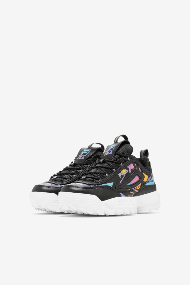 Fila Big Kids\' Disruptor 2 Premium μαύρο/τσίχλα/λευκό