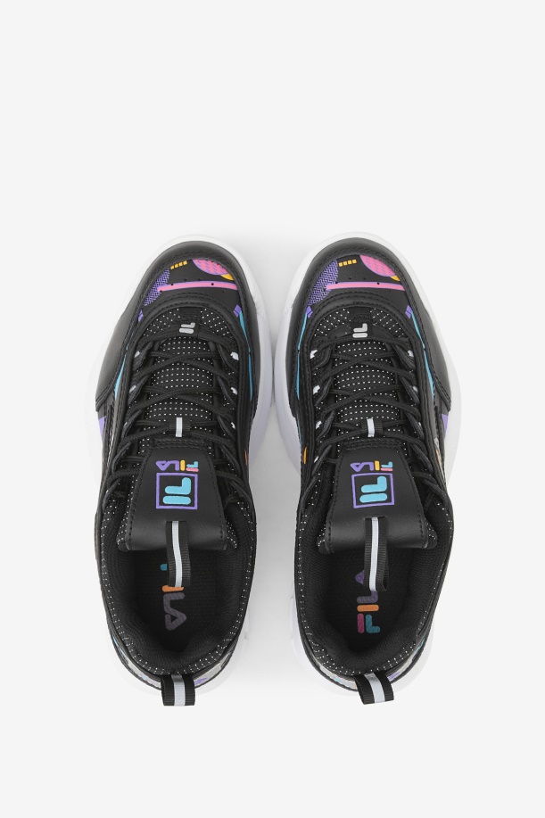 Fila Big Kids\' Disruptor 2 Premium μαύρο/τσίχλα/λευκό