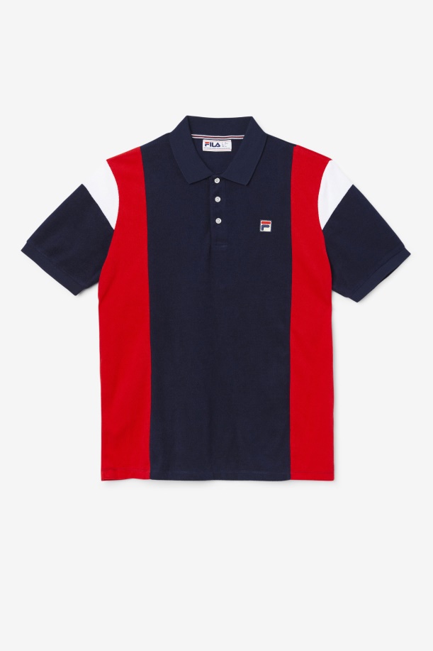 Fila Astro Terry Polo Navy/κόκκινο/λευκό