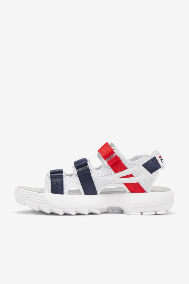 Fila ανδρικό πέδιλο Disruptor λευκό/navy/κόκκινο
