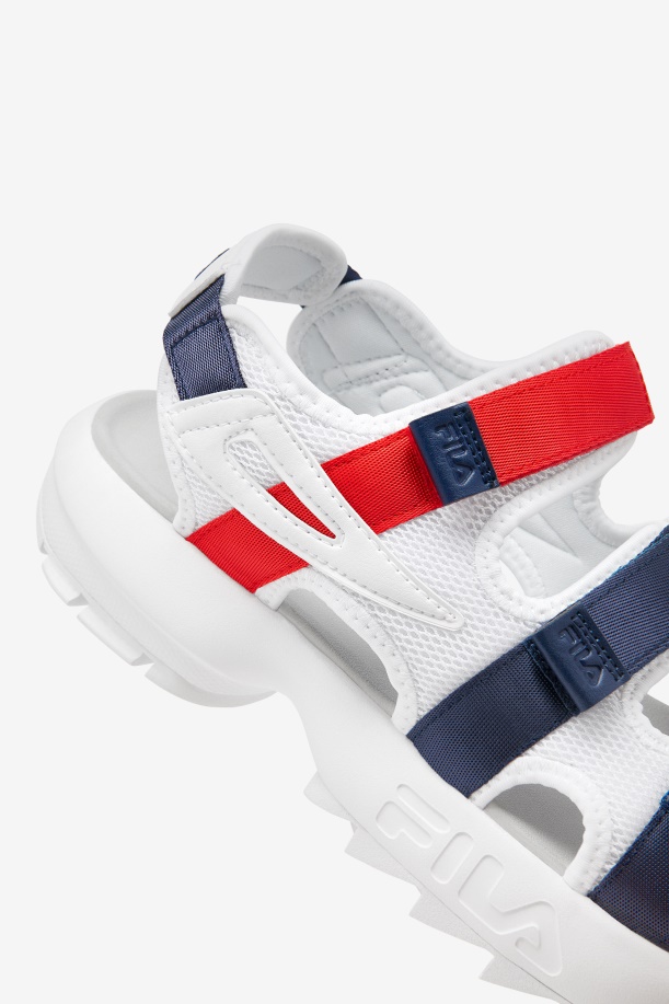 Fila ανδρικό πέδιλο Disruptor λευκό/navy/κόκκινο