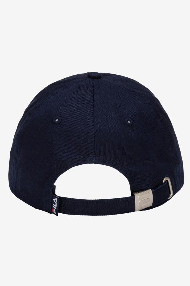 Fila κεντημένο λογότυπο καπέλο μπέιζμπολ Navy