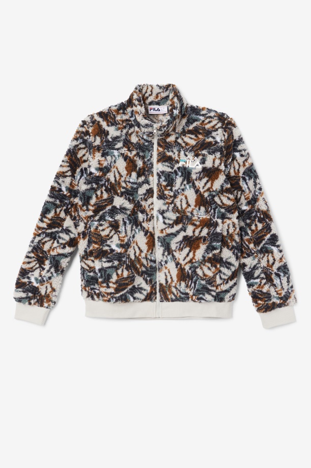 Fila Drewe Sherpa Jacket τσικνιάς/θυελλώδης/deep Lake Print