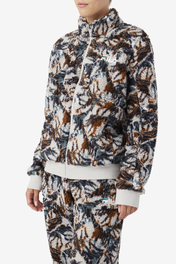 Fila Drewe Sherpa Jacket τσικνιάς/θυελλώδης/deep Lake Print