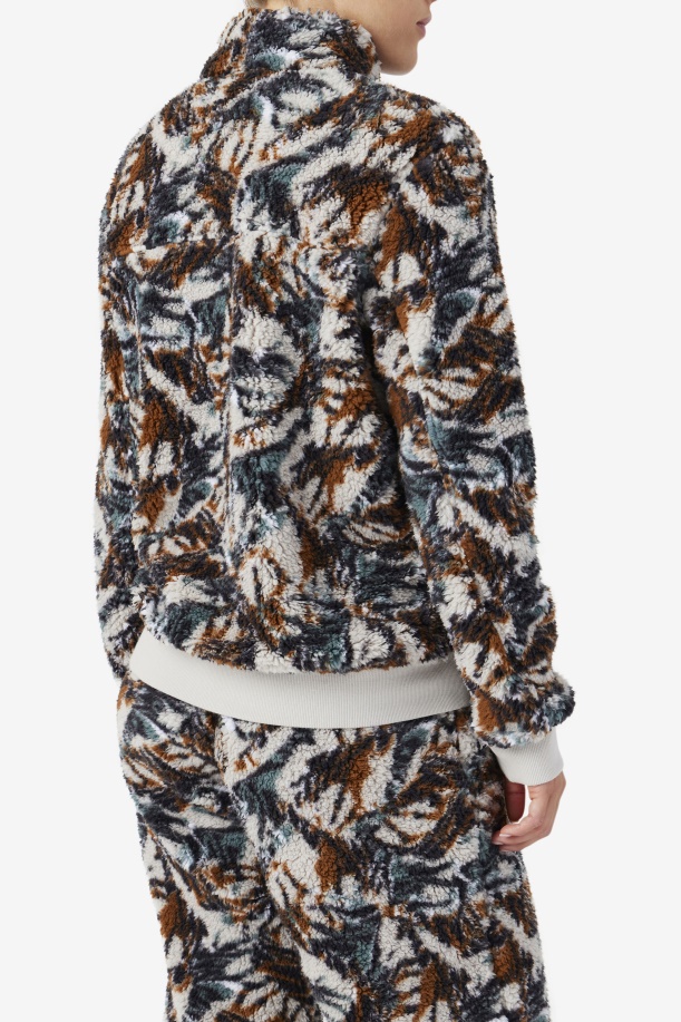 Fila Drewe Sherpa Jacket τσικνιάς/θυελλώδης/deep Lake Print