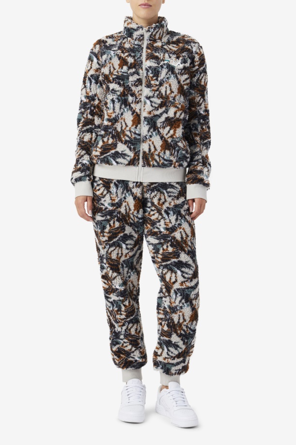 Fila Drewe Sherpa Jacket τσικνιάς/θυελλώδης/deep Lake Print