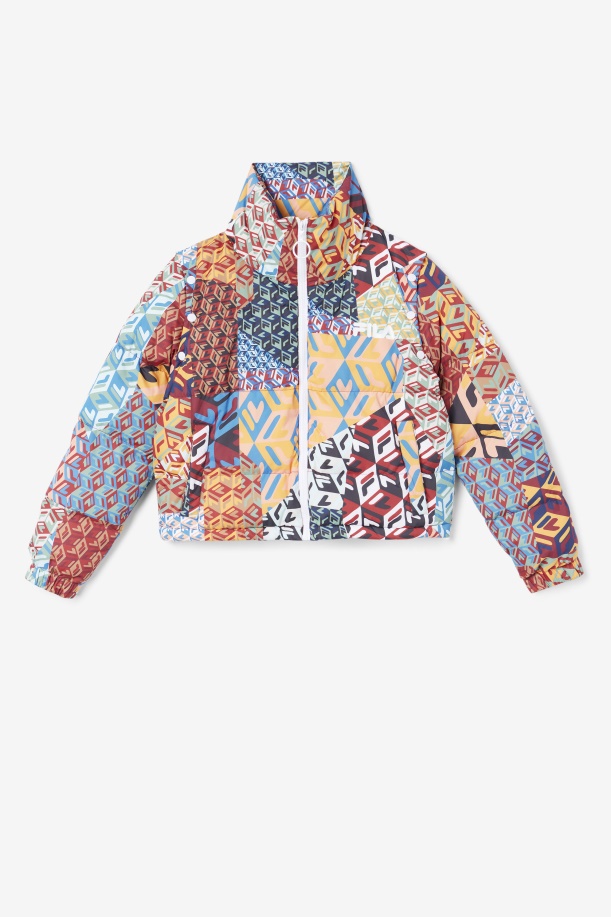 μανίκι μαρίνα Snapoff Puffer Fila Ocean/κίτρινο/λευκό