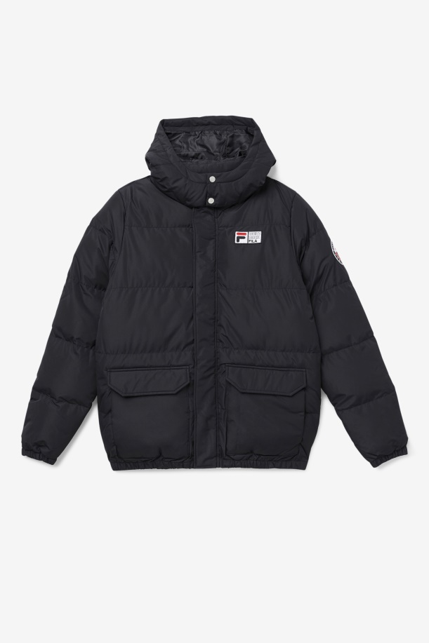 Otler Puffer Jacket Fila μαύρο