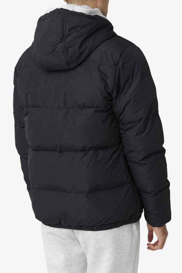 Otler Puffer Jacket Fila μαύρο