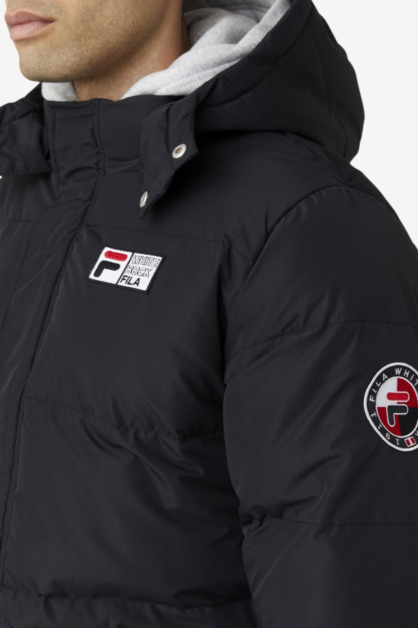 Otler Puffer Jacket Fila μαύρο