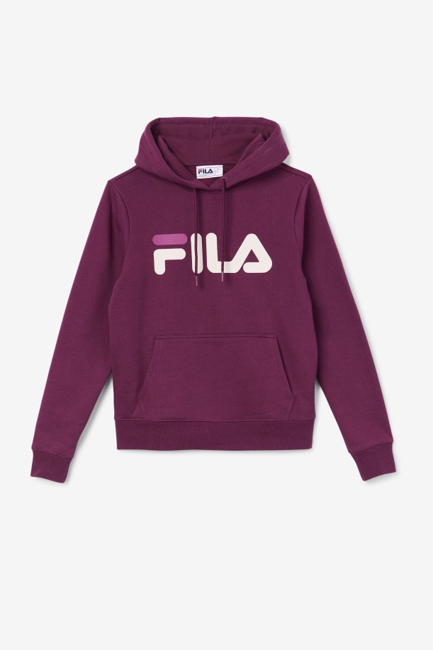 Lucy Hoodie Fila κρασί από σταφύλι/ποτ πουρί/ρουζ