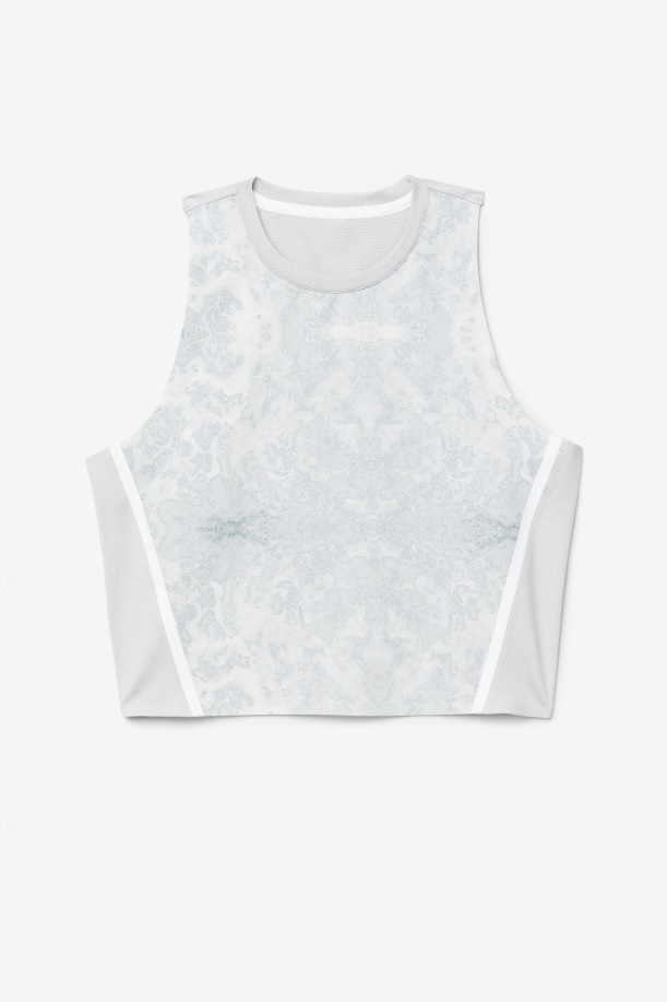 Αθλητικό Crop Top Fila Highrise/λευκό Uplift