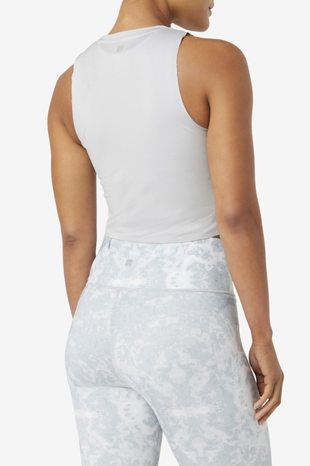 Αθλητικό Crop Top Fila Highrise/λευκό Uplift