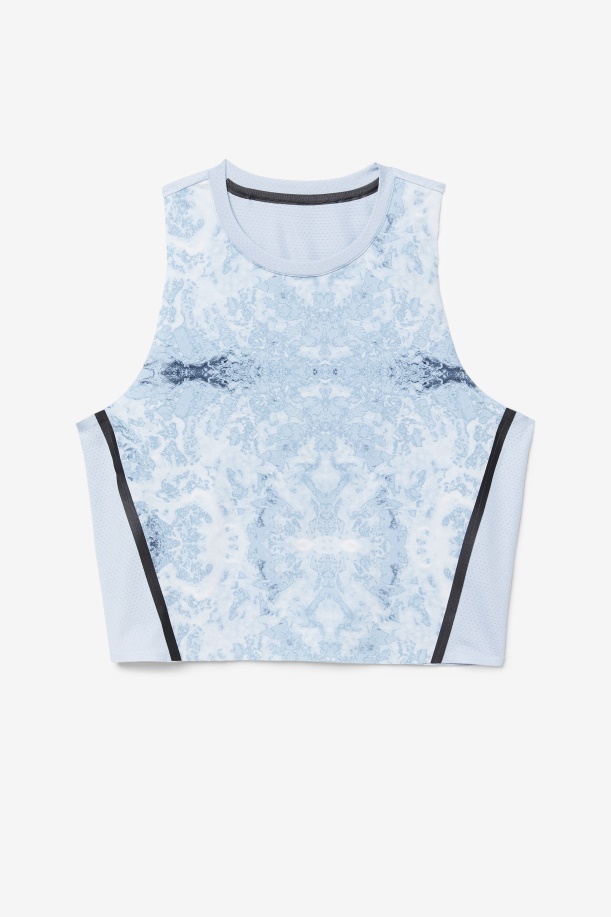 Uplift Athletic Crop Top μπλε ομίχλη/μαύρο Fila
