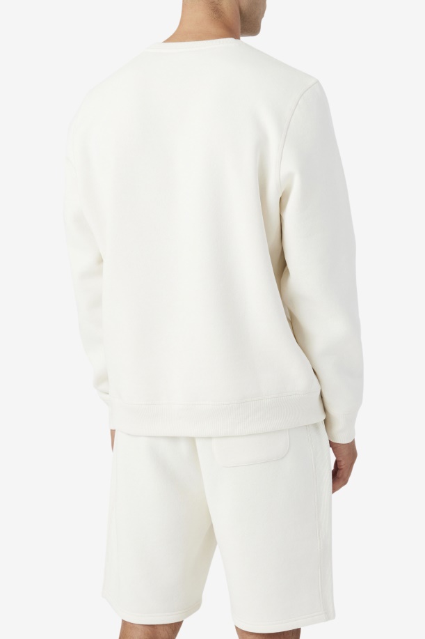 Kory Crewneck Sweatshsirt Fila γαρδένια/φλογερό κόκκινο