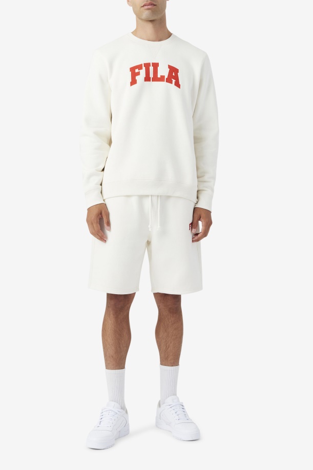 Kory Crewneck Sweatshsirt Fila γαρδένια/φλογερό κόκκινο
