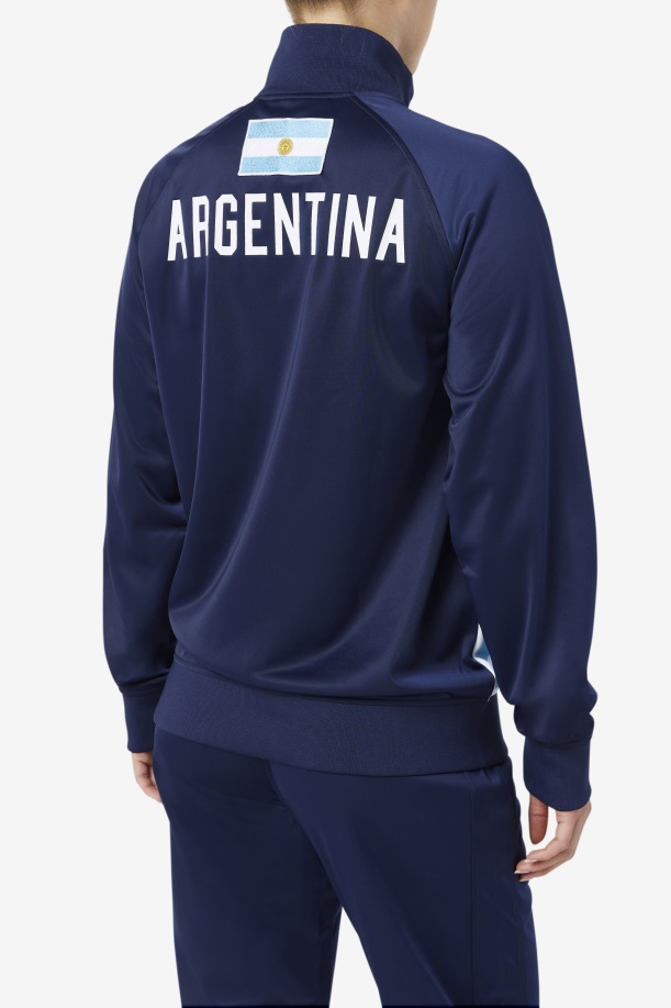 ναυτικό/λευκό/βαλτική θάλασσα Argentina σακάκι πίστας Fila