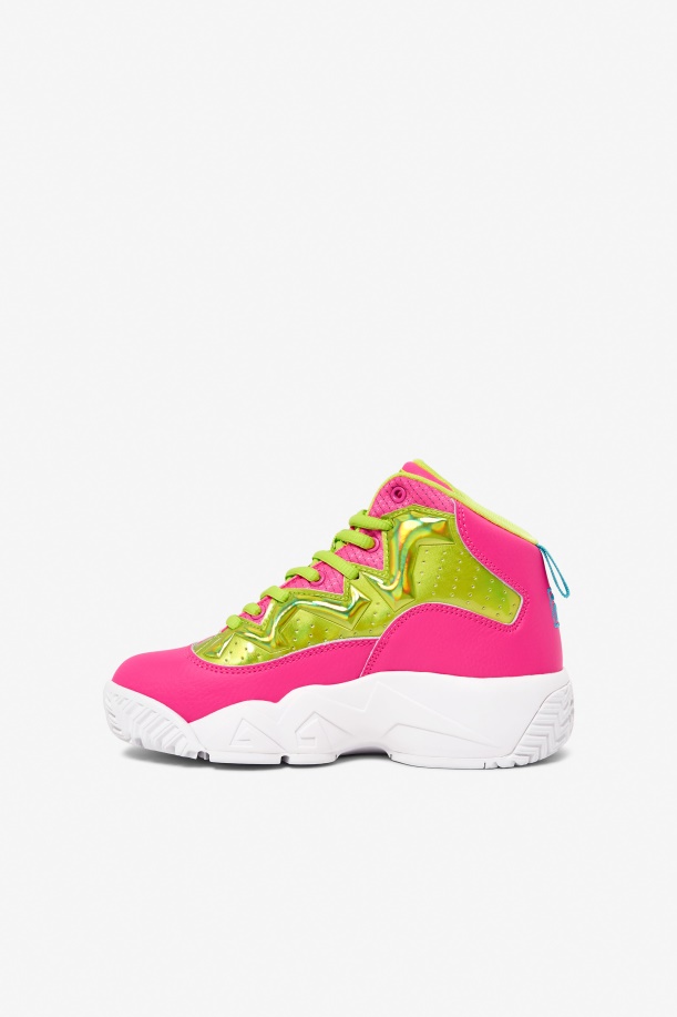 Fila Little Kids\' Mb νυχτερινό περπάτημα ροζ/λάιμ μπουνιά/λευκό