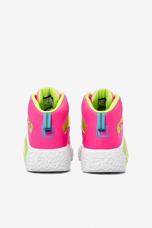 Fila Little Kids\' Mb νυχτερινό περπάτημα ροζ/λάιμ μπουνιά/λευκό