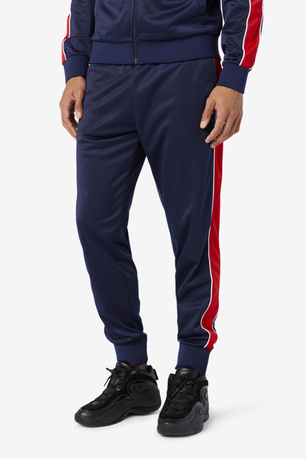Fila Elijah παντελόνι πίστας ναυτικό/κόκκινο/λευκό