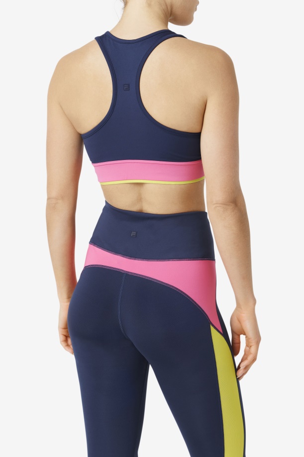 σουτιέν Uplift Racerback Top Navy/azalea/sulphur Fila