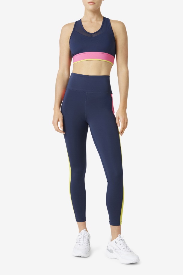 σουτιέν Uplift Racerback Top Navy/azalea/sulphur Fila