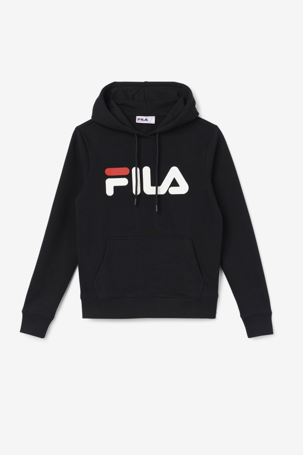 Lucy Hoodie μαύρο/gardenia/κόκκινο Fila