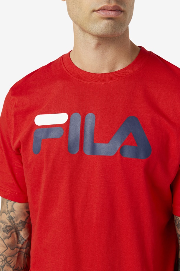 κόκκινο Fila ανδρικό μπλουζάκι αετού