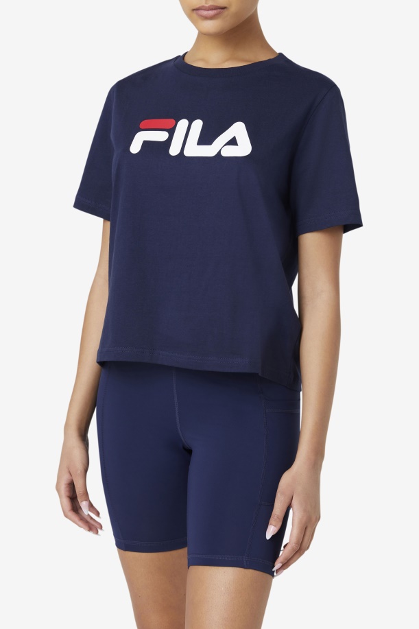 Peacoat/κόκκινο/λευκό δεσποινίς αετός Tee Fila