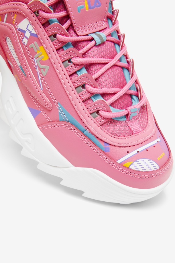Big Kids\' Disruptor 2 Premium Fila τσίχλα/μπλε/λευκό