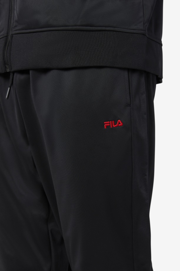 Fila μαύρο/κόκκινο παντελόνι πίστας Albania