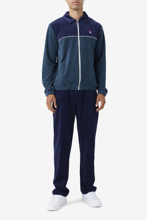 Pryor βελουτέ παντελόνι Navy Fila