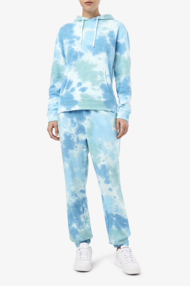 White/splish/all/latigo Bay Aerolynn Tie Dye Hoodie Fila