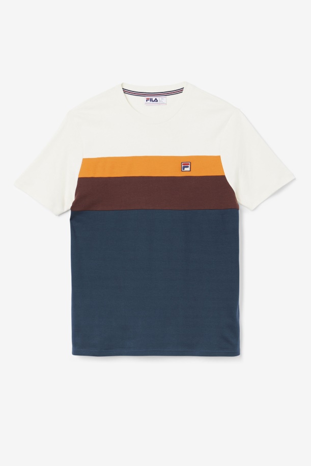 Fila Leary Crew Teal/καφέ πέτρα/πορτοκαλί