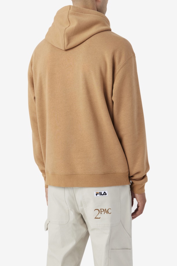 2pac Patch Hoodie Fila Tobacco καφέ