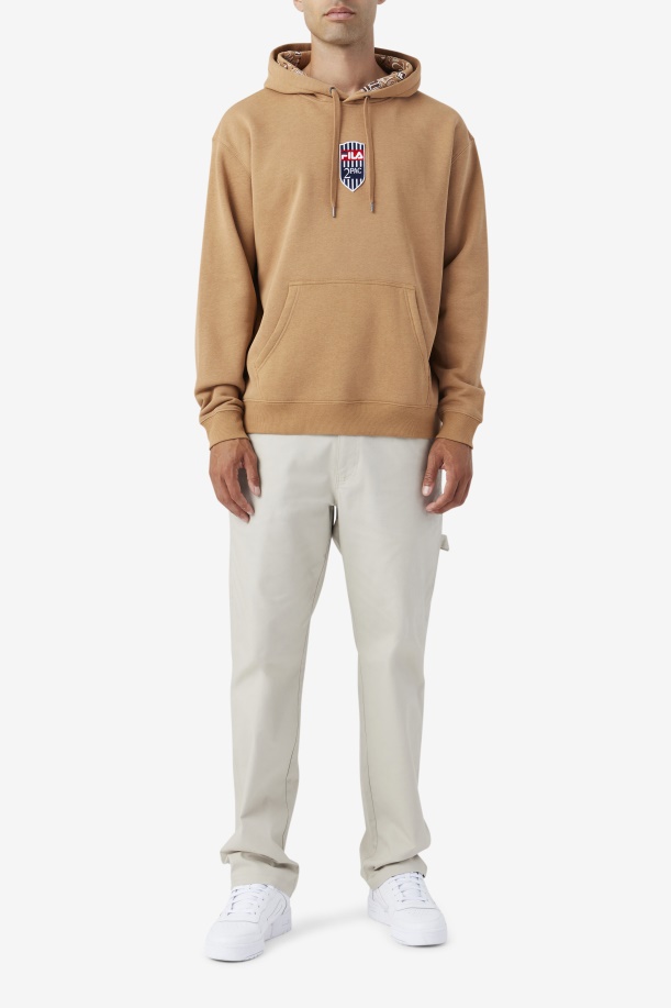 2pac Patch Hoodie Fila Tobacco καφέ
