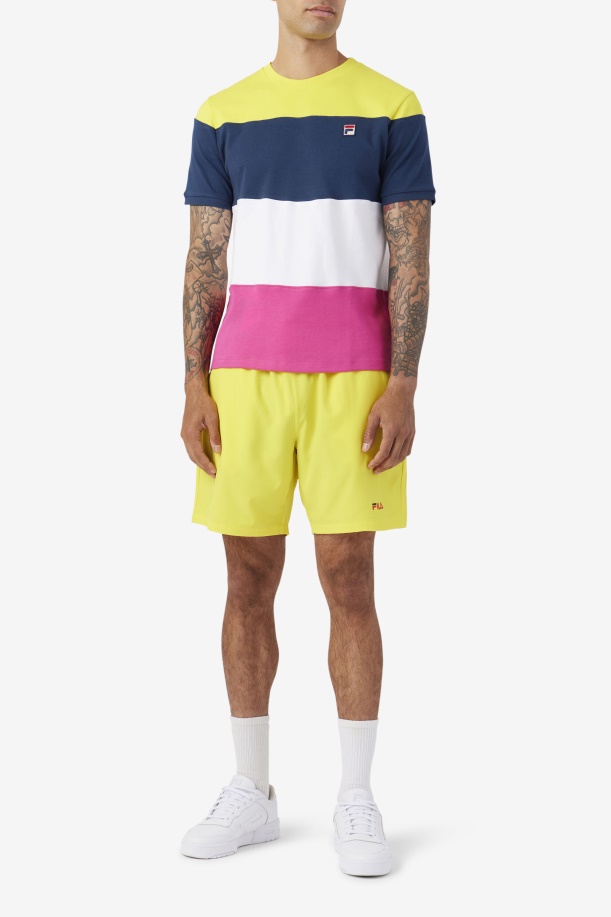 Fila Navy/λευκό/κίτρινο σερβίς πλήρωμα